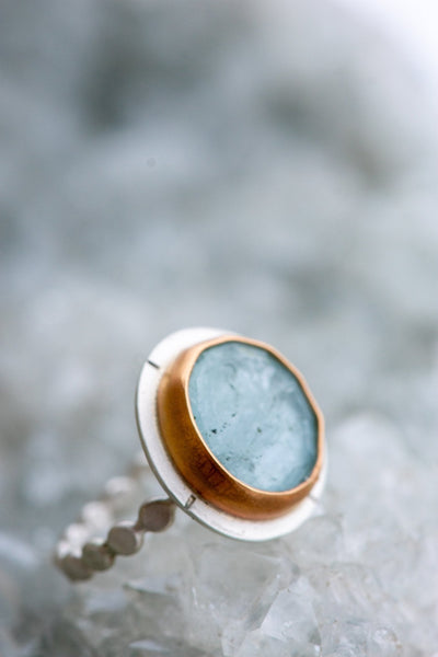 COMPLETE AQUAMARINE RING