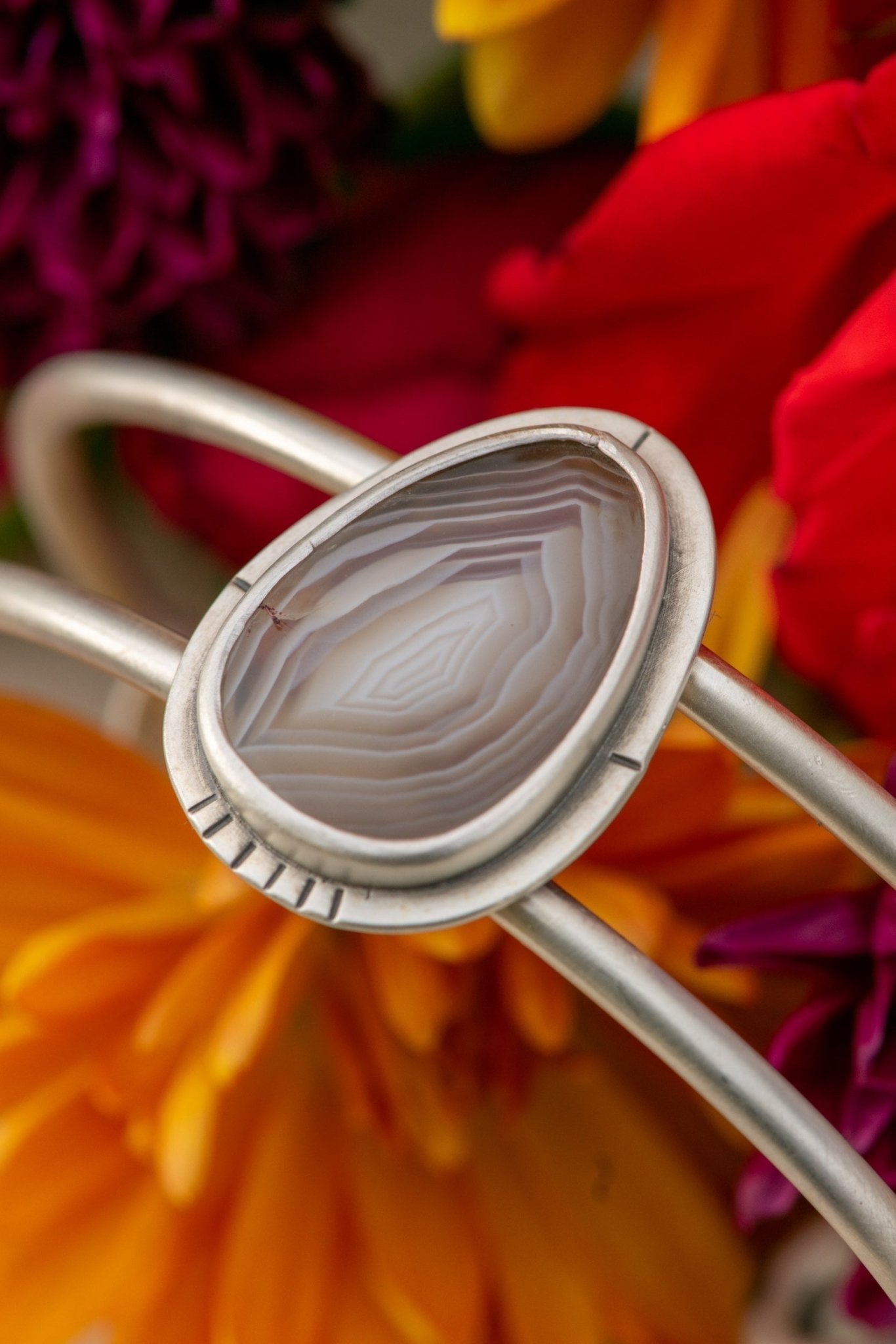 CONCENTRIC AGATE CUFF