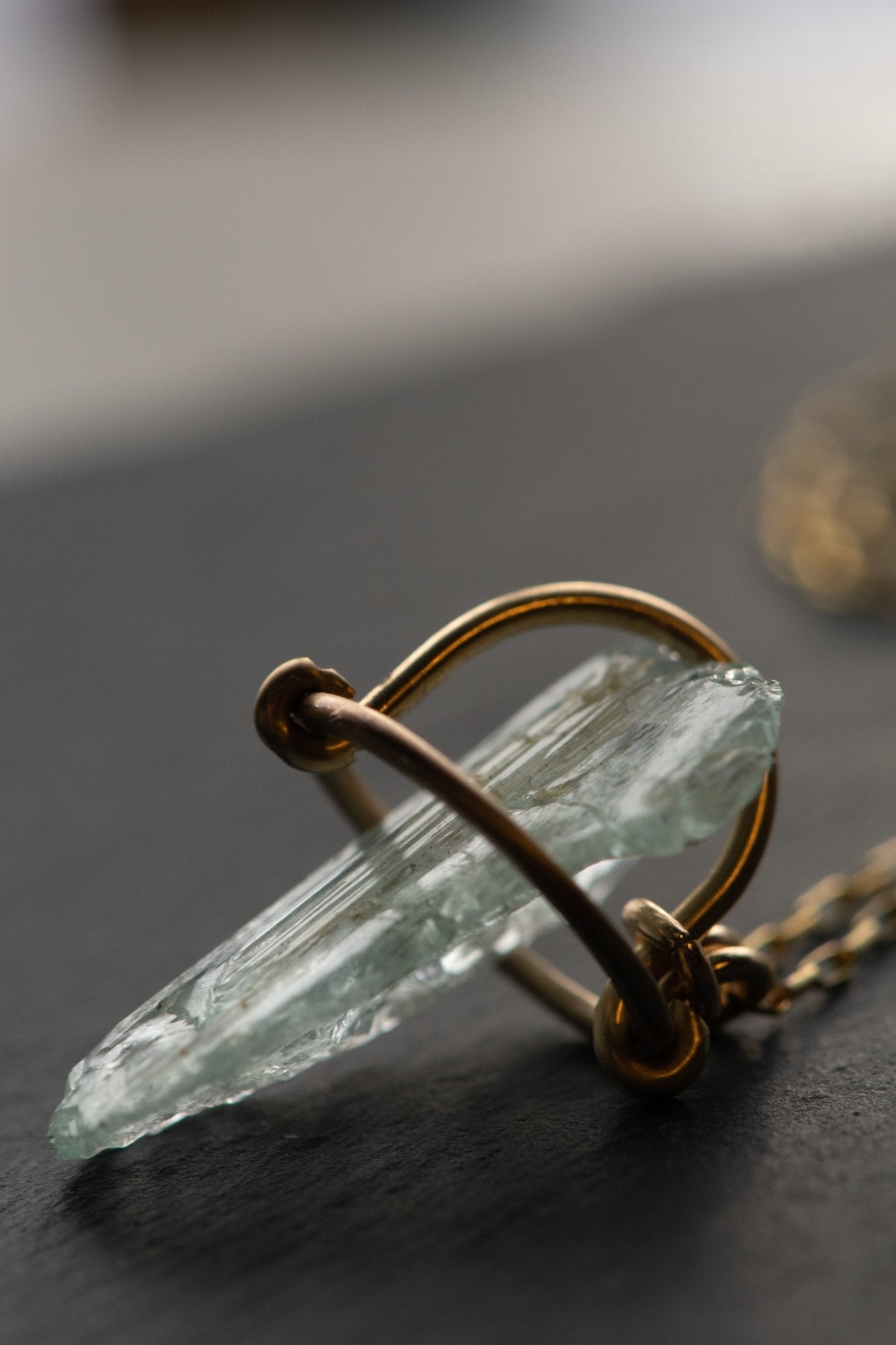 DAGGER AQUAMARINE NECKLACE