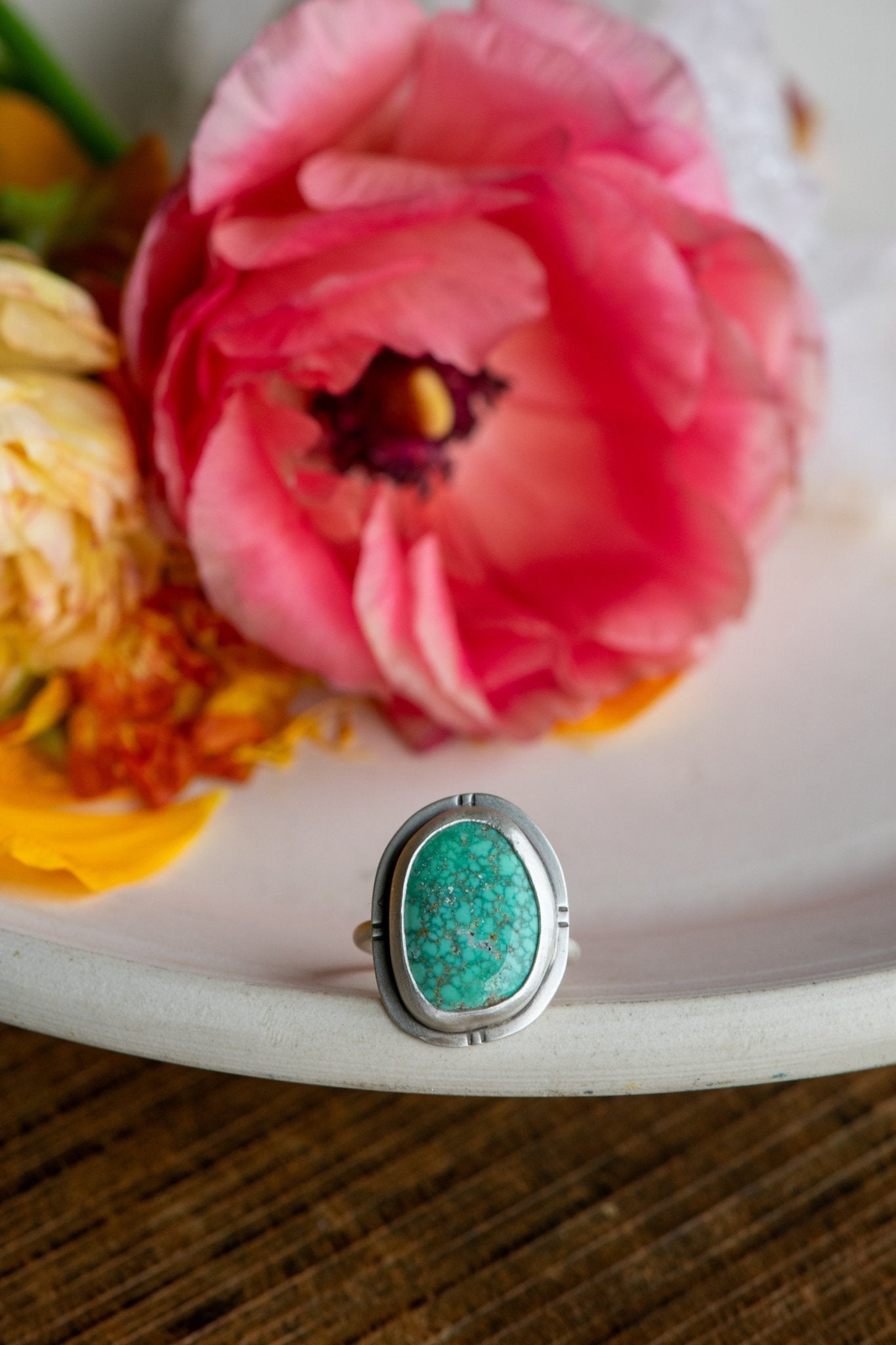 DANCING PEOPLE TURQUOISE RING