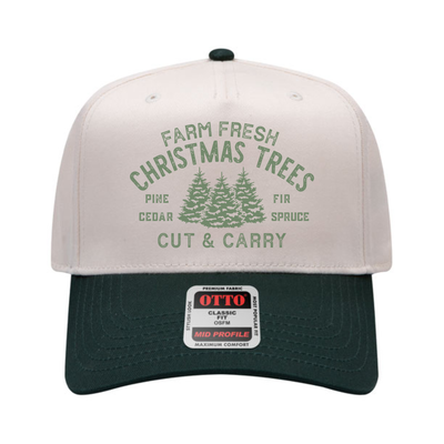 Farm Fresh Christmas Trees Hat – Cut & Carry Holiday Trucker Hat
