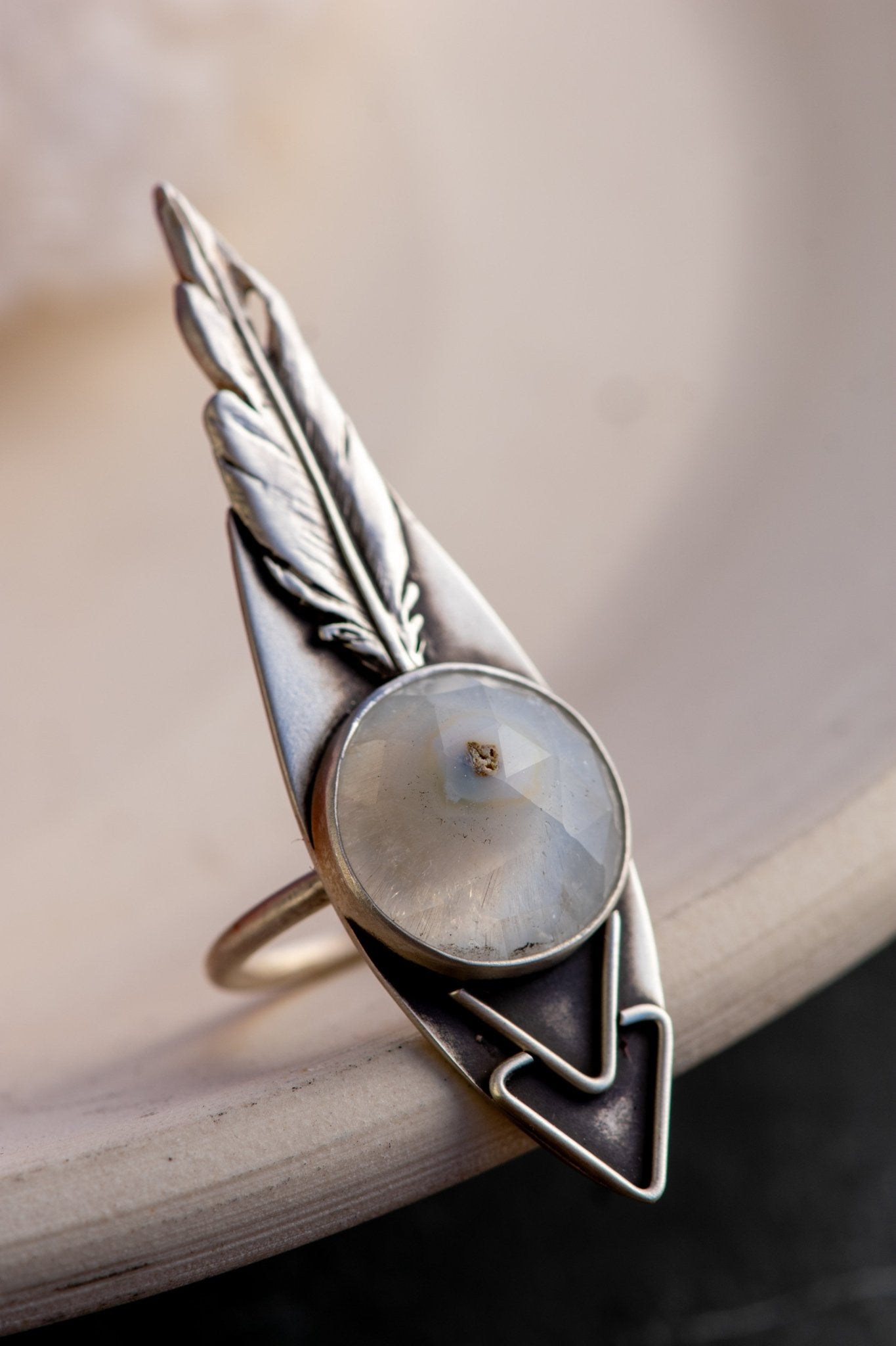 DREAMING SOLAR QUARTZ DAGGER RING