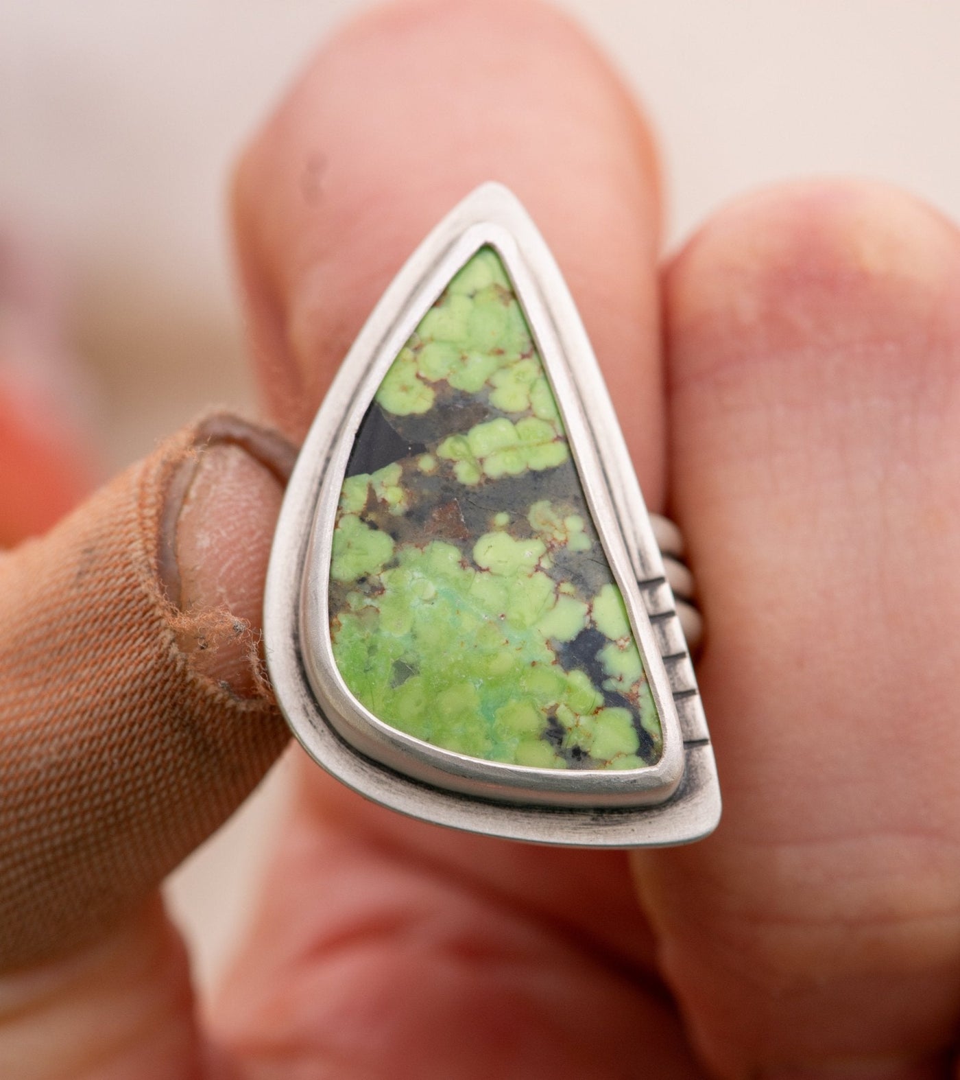 ELECTRIC GREEN TURQUOISE RING