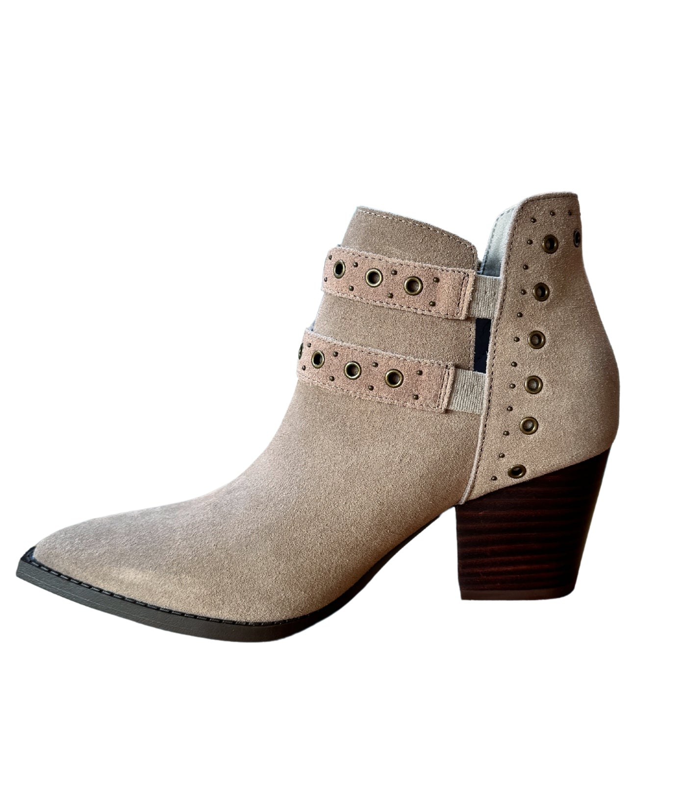 Elsa Leather Ankle Boot in Taupe