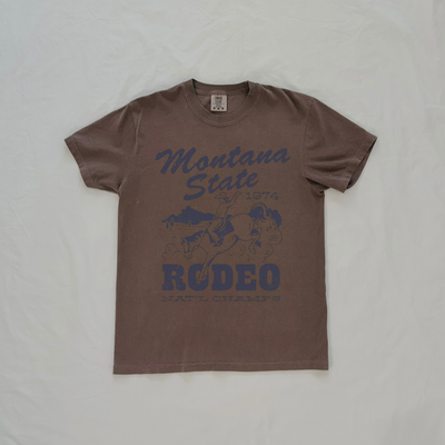 Montana State Rodeo Graphic Tee | Vintage Western Cowboy T-Shirt