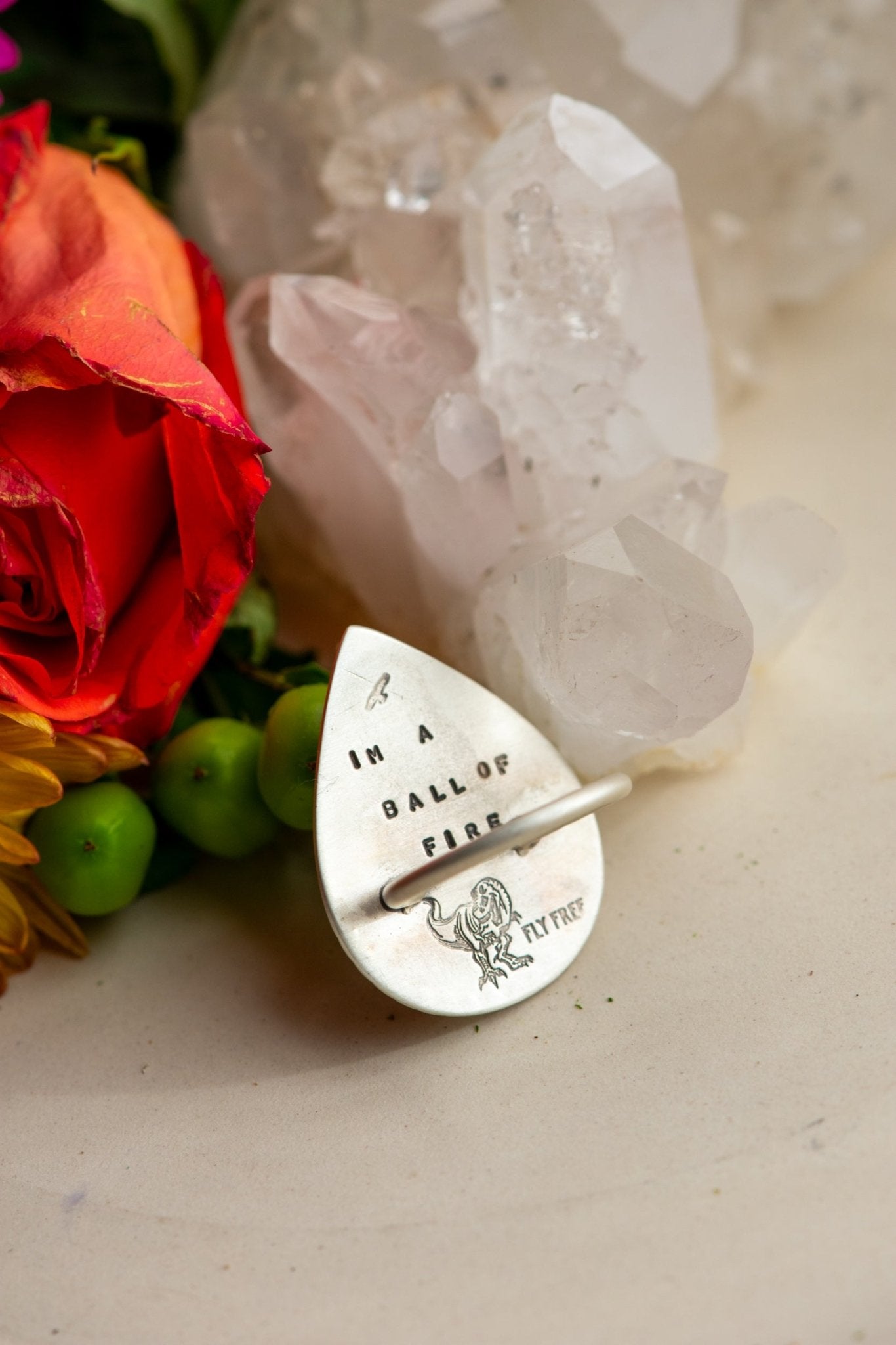 FIERY CRAZY LACE AGATE RING