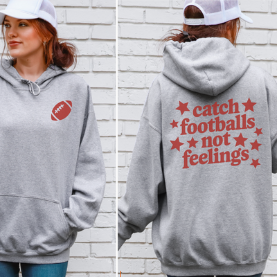 Catch Footballs Hooded Sweatshirt
