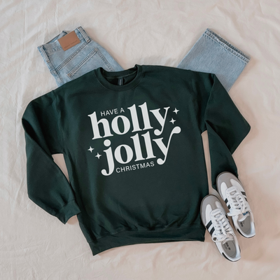 Holly Jolly Christmas Crewneck Sweatshirt