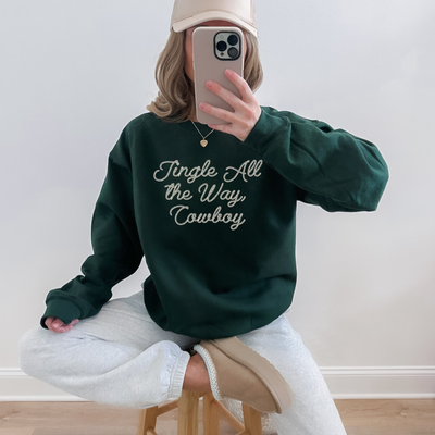 Jingle All the Way, Cowboy Crewneck Sweatshirt