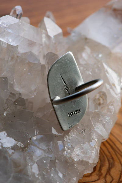 FOSSILIZED SPONGE CORAL RING