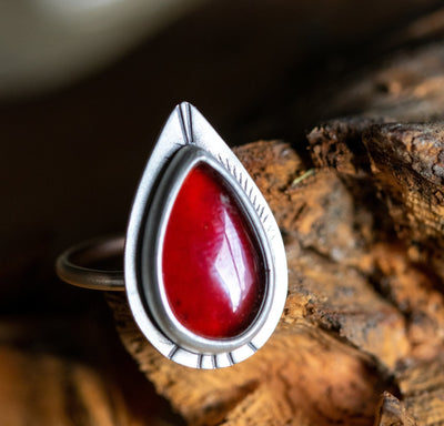 GARNET BRIGHT RING