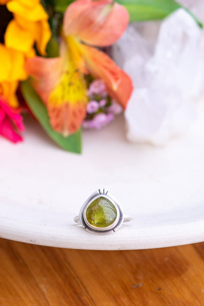 GIMME GROSSULAR GREEN GARNET RING