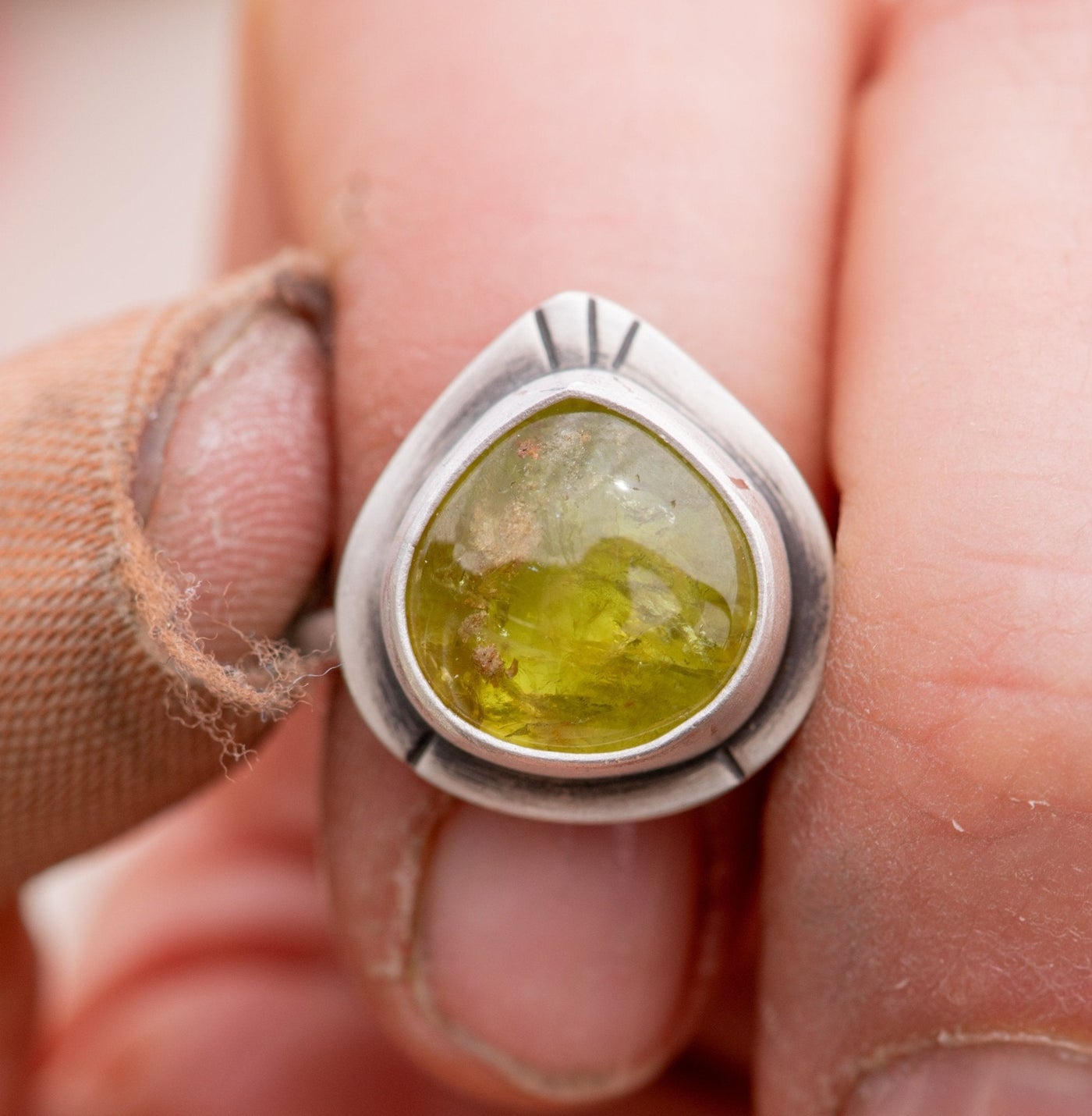 GIMME GROSSULAR GREEN GARNET RING