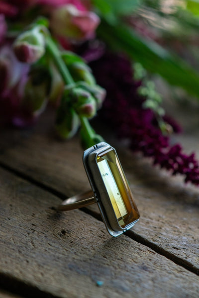 GOLDEN CITRINE RING