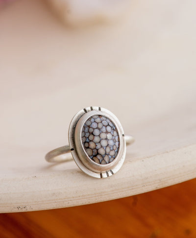 GONEBY FISH FOSSIL RING