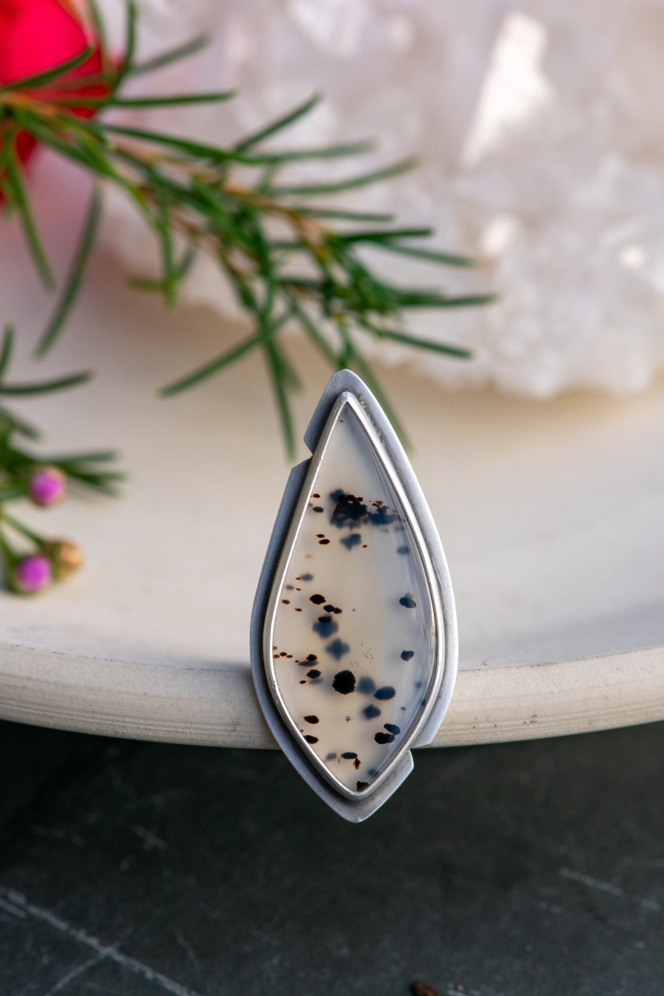 GOOD TROUBLE MONTANA AGATE RING