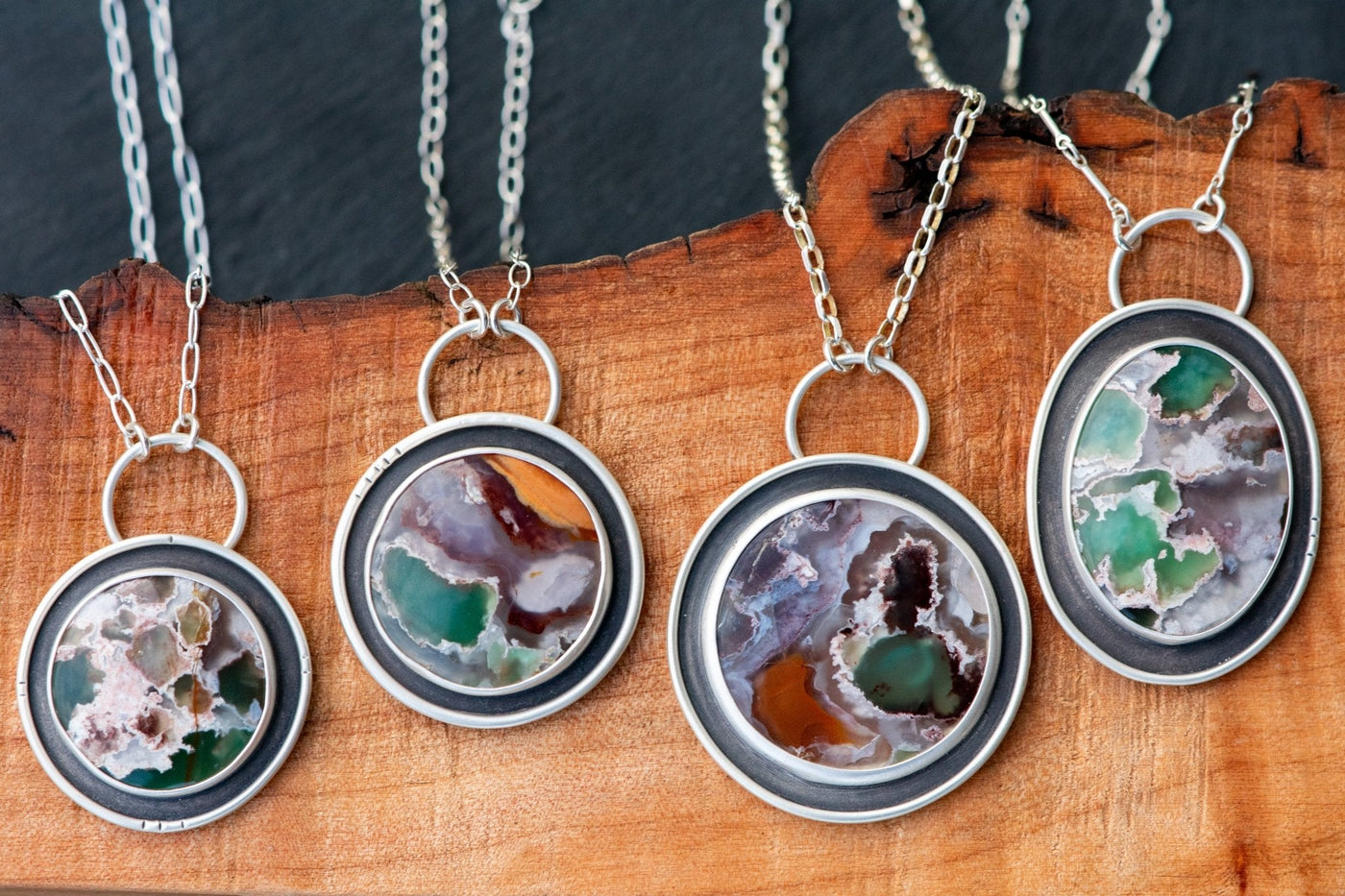 GRAND PRISMATIC AQUAPRASE NECKLACE