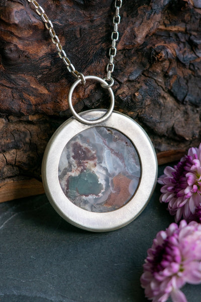 GRAND PRISMATIC AQUAPRASE NECKLACE
