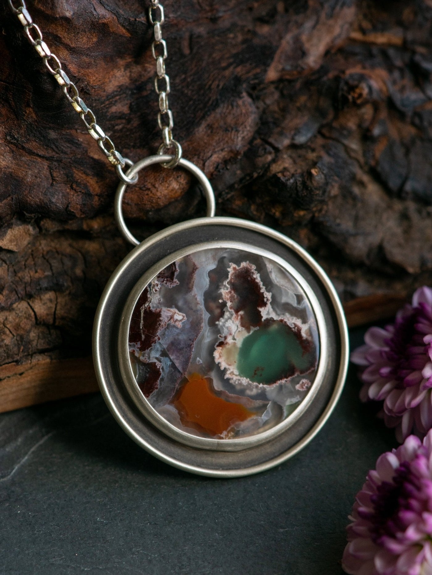 GRAND PRISMATIC AQUAPRASE NECKLACE