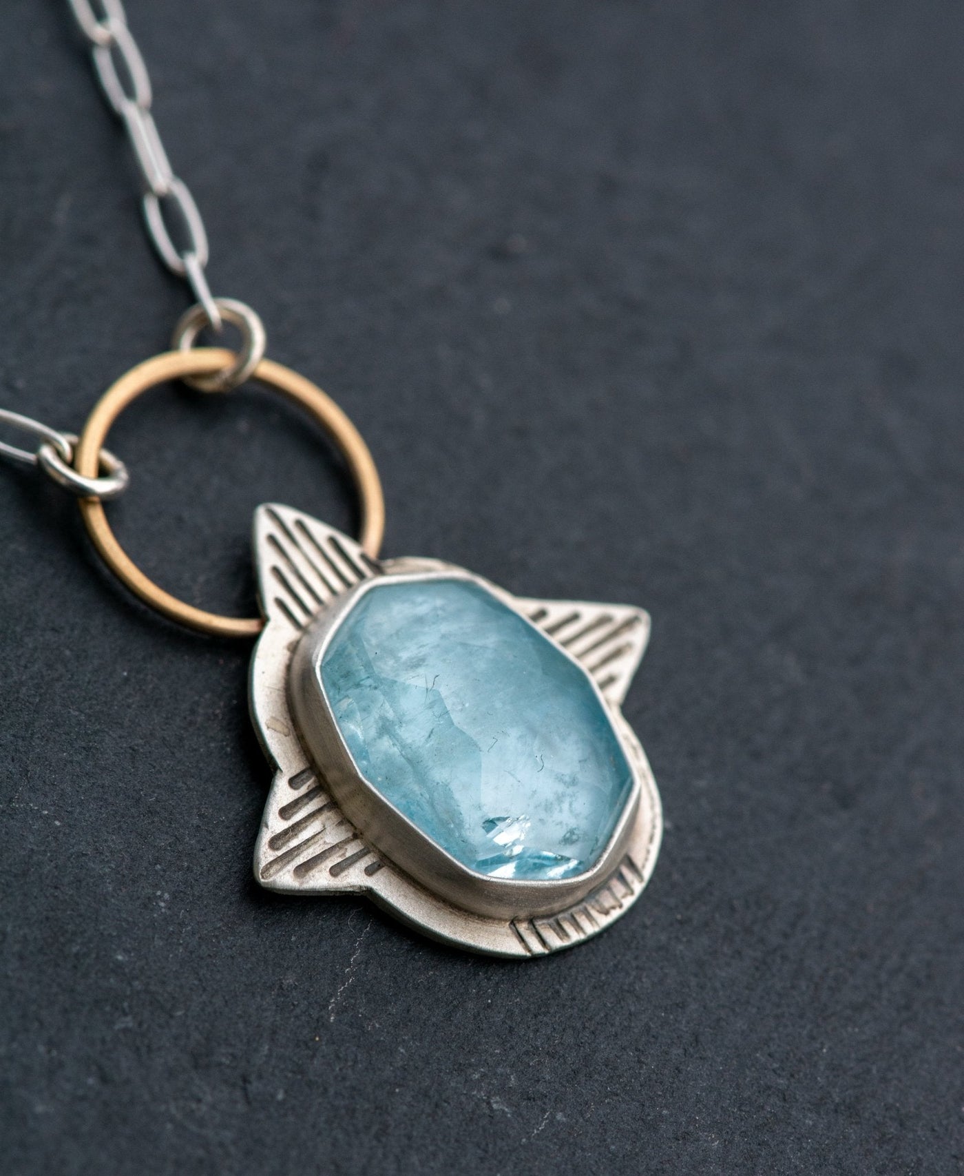 GUARDIAN AQUAMARINE NECKLACE