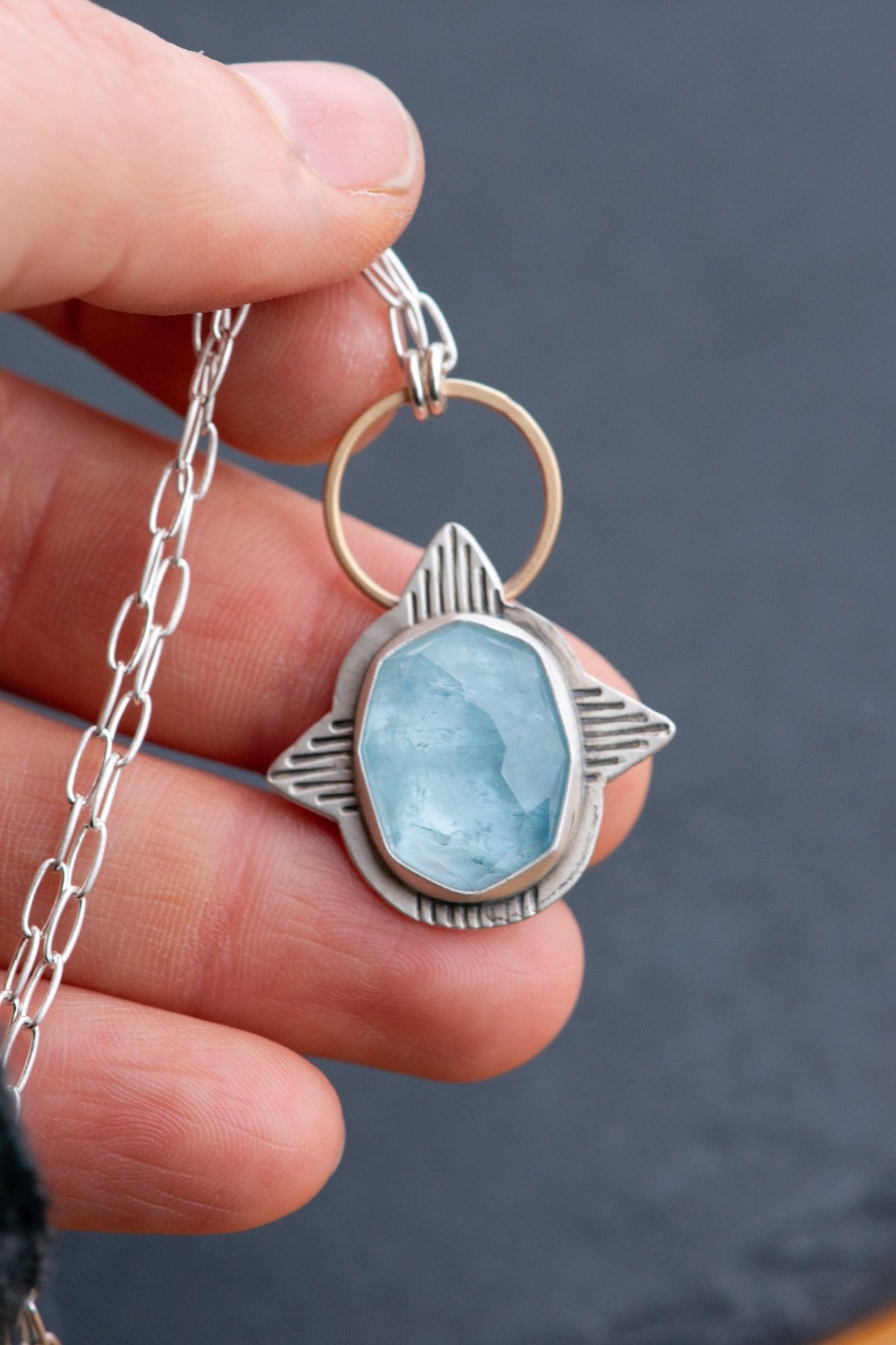 GUARDIAN AQUAMARINE NECKLACE