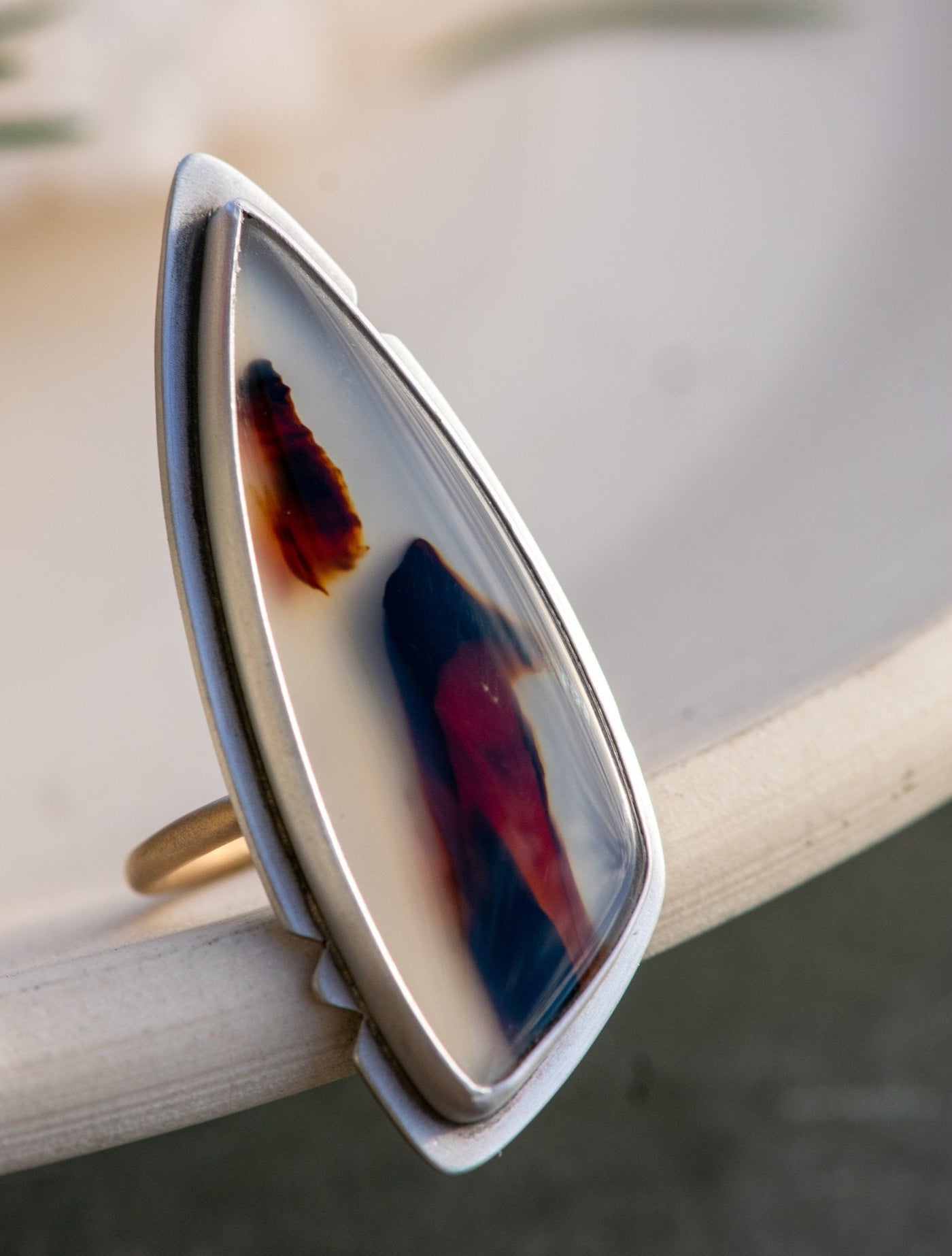 HOWL MONTANA AGATE RING