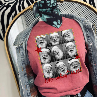 Polaroid Santa collage tee or sweatshirt