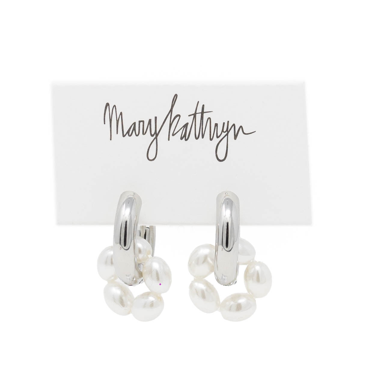 Malena Pearl Hoops