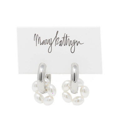 Malena Pearl Hoops