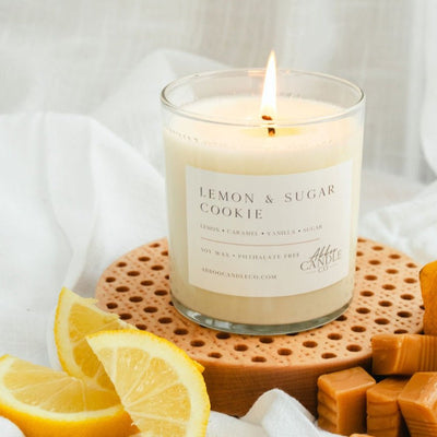 Lemon and Sugar Cookie Soy Tumbler Candle