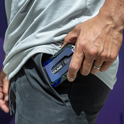 M4 SPECIAL EDITION MAVERICK™ RAIL WALLET with BURPLE ANODIZED TITANIUM CLIP