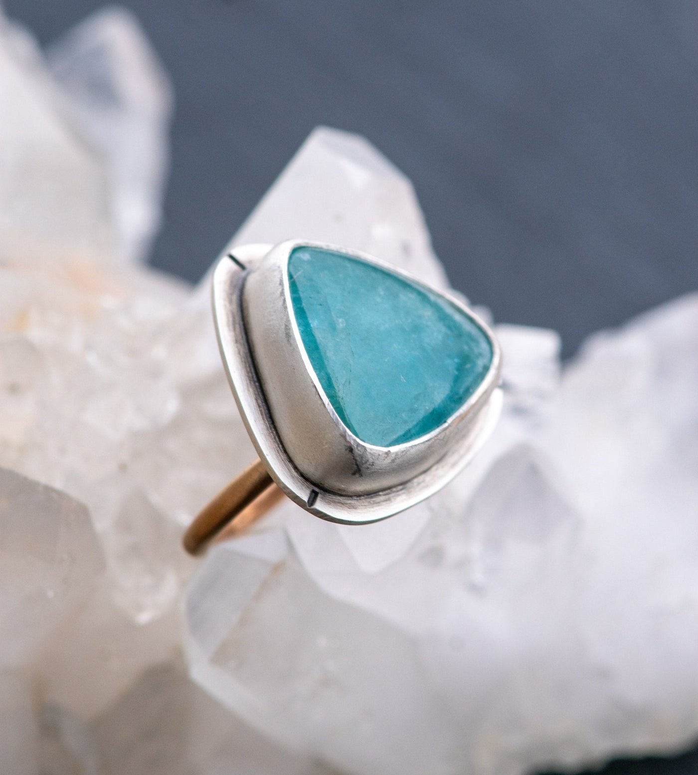 MOSAIC BLUE AQUAMARINE RING