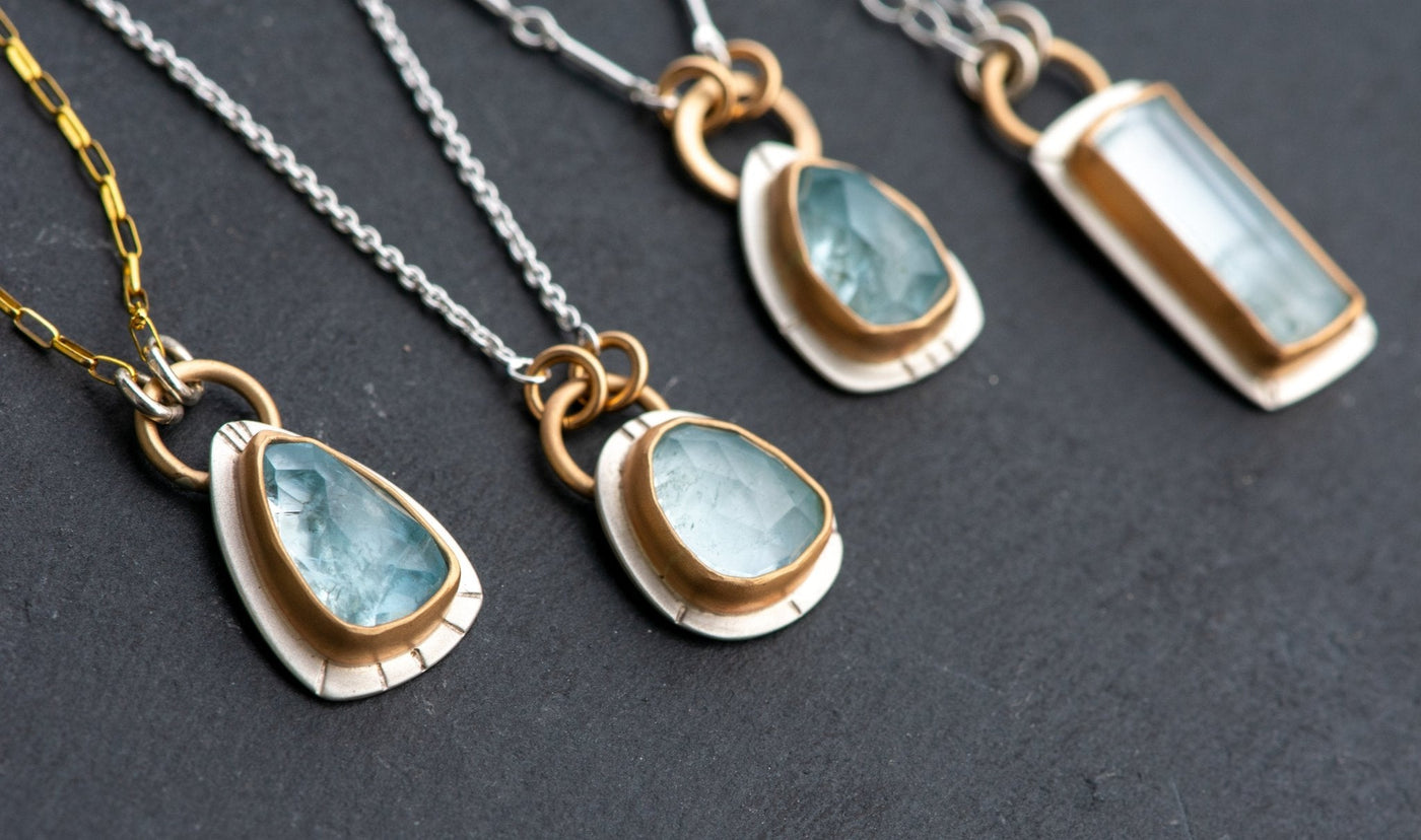 MOUNTAIN WATERS AQUAMARINE NECKLACES