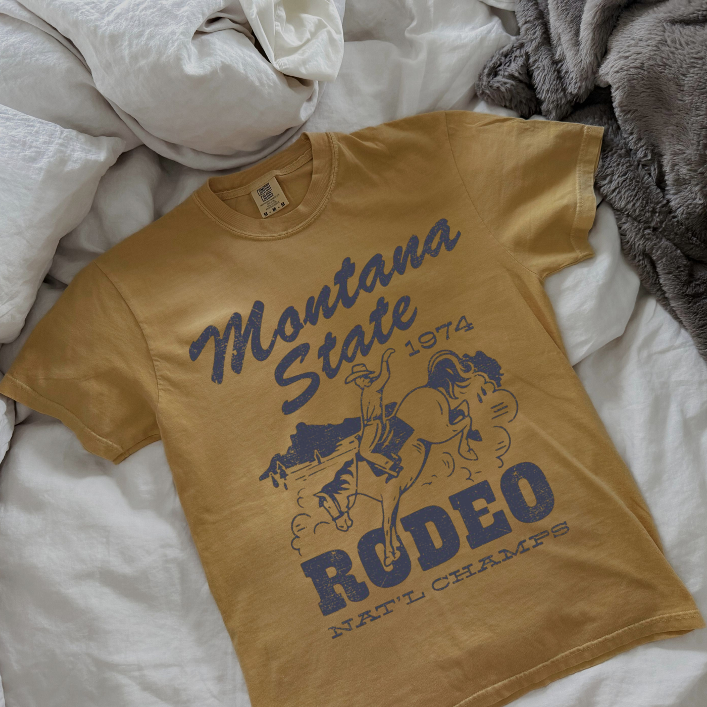 Montana State Rodeo Graphic Tee | Vintage Western Cowboy T-Shirt