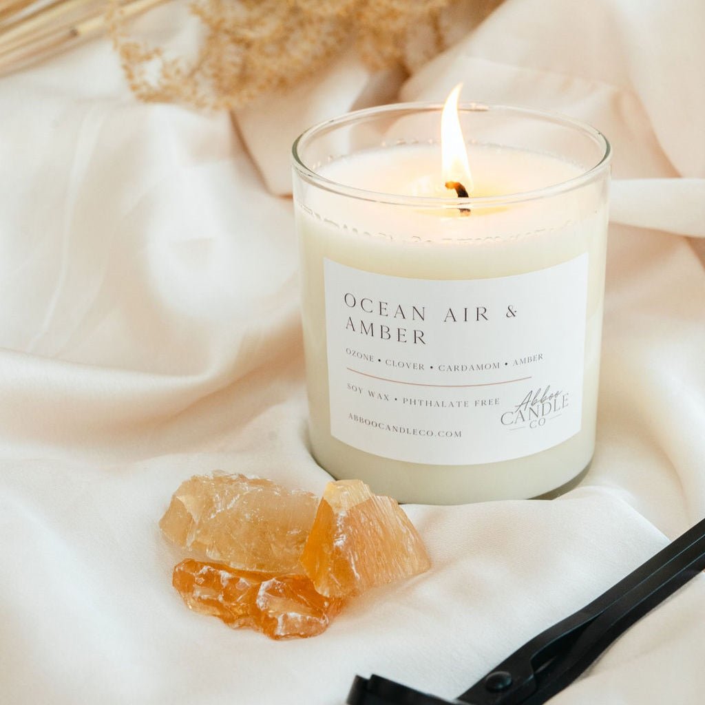 Ocean Air and Amber Soy Tumbler Candle