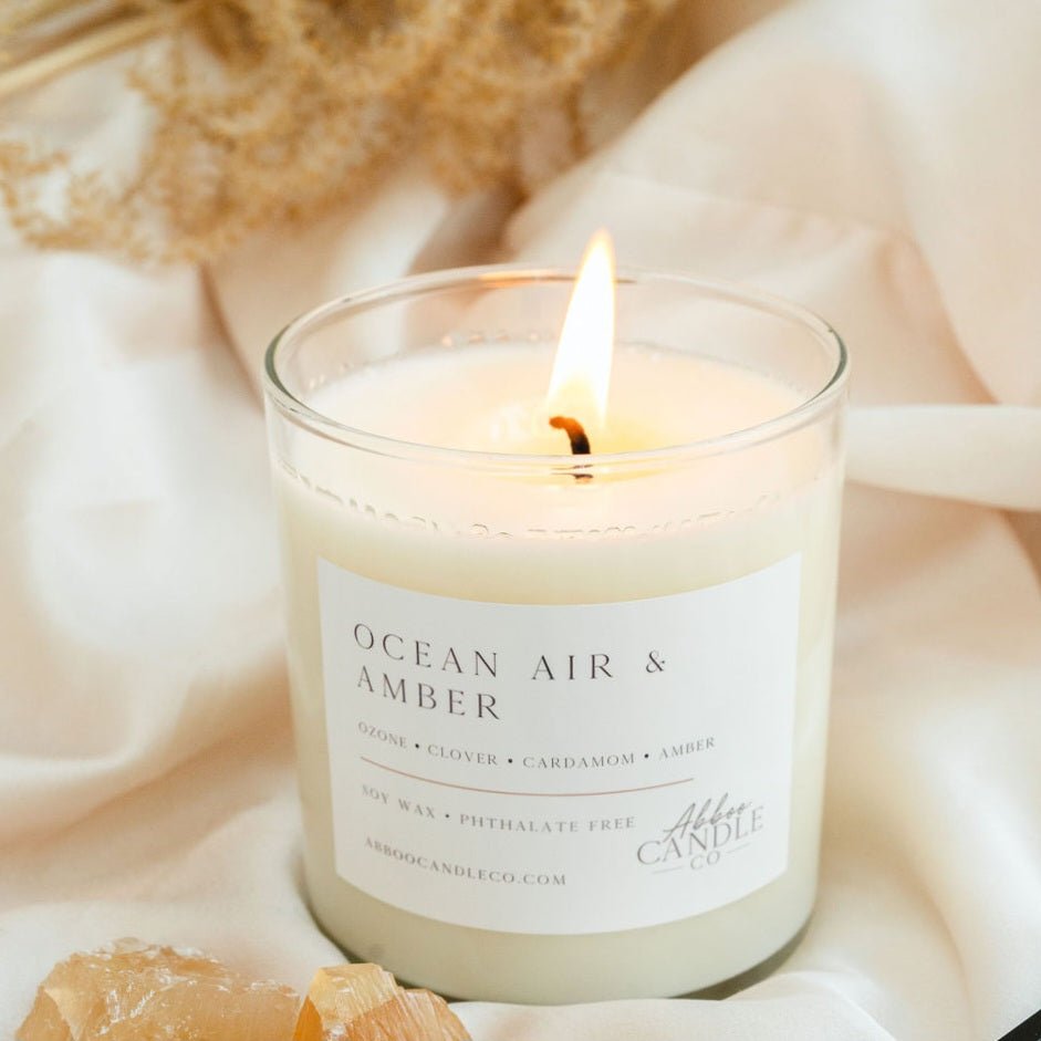 Ocean Air and Amber Soy Tumbler Candle