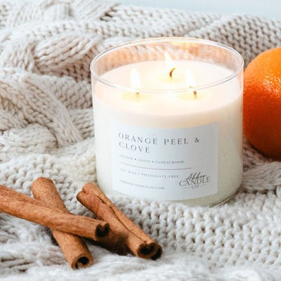 Orange Peel and Clove 3-Wick Soy Candle