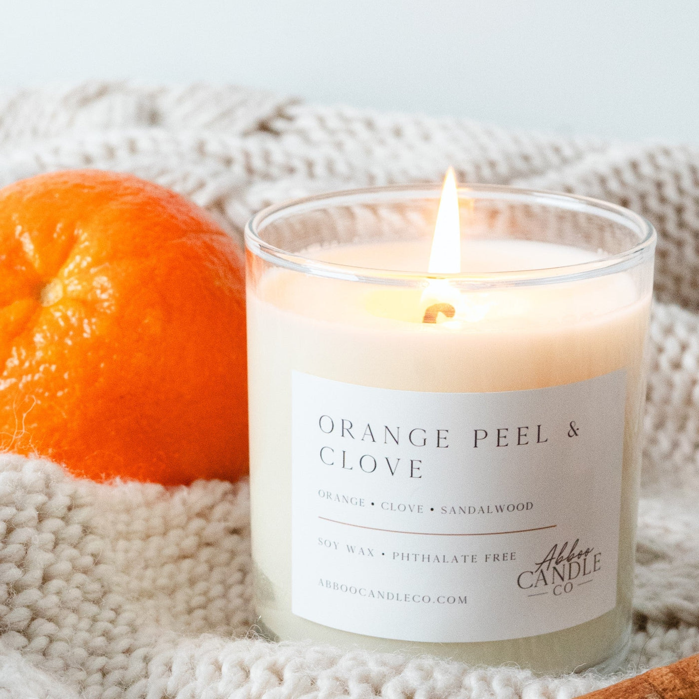 Orange Peel and Clove Soy Tumbler Candle