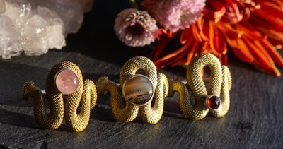 OUROBOROS COMPASSION SET SIZE 8 RINGS