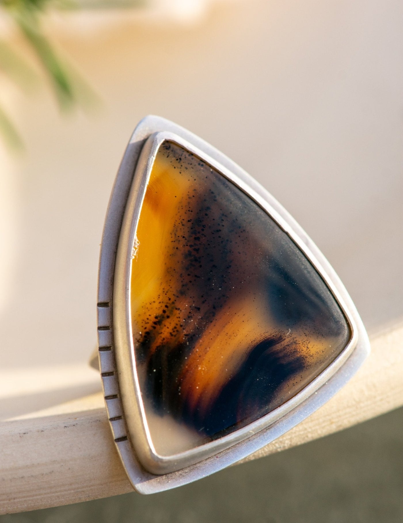 PEACEFUL MONTANA AGATE RING
