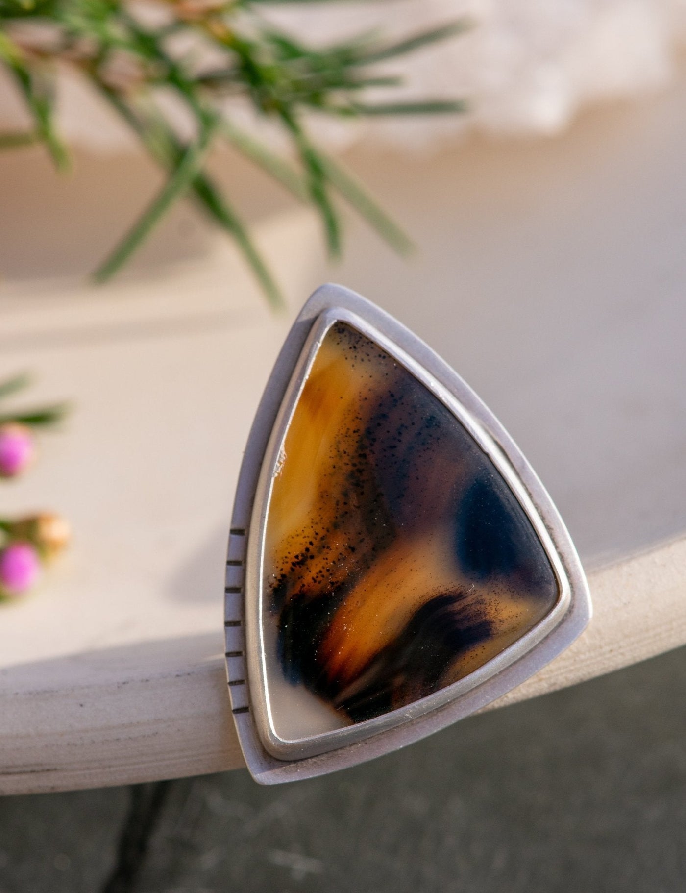 PEACEFUL MONTANA AGATE RING