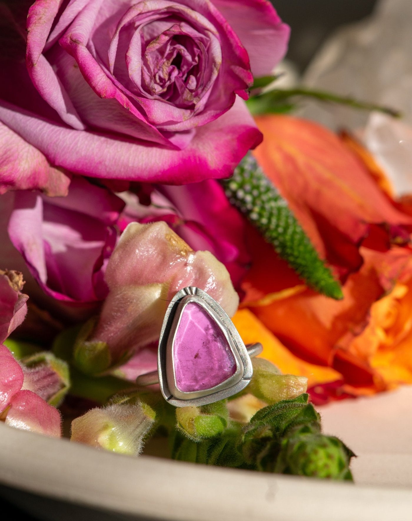 PRETTY PINK TOURMALINE RING