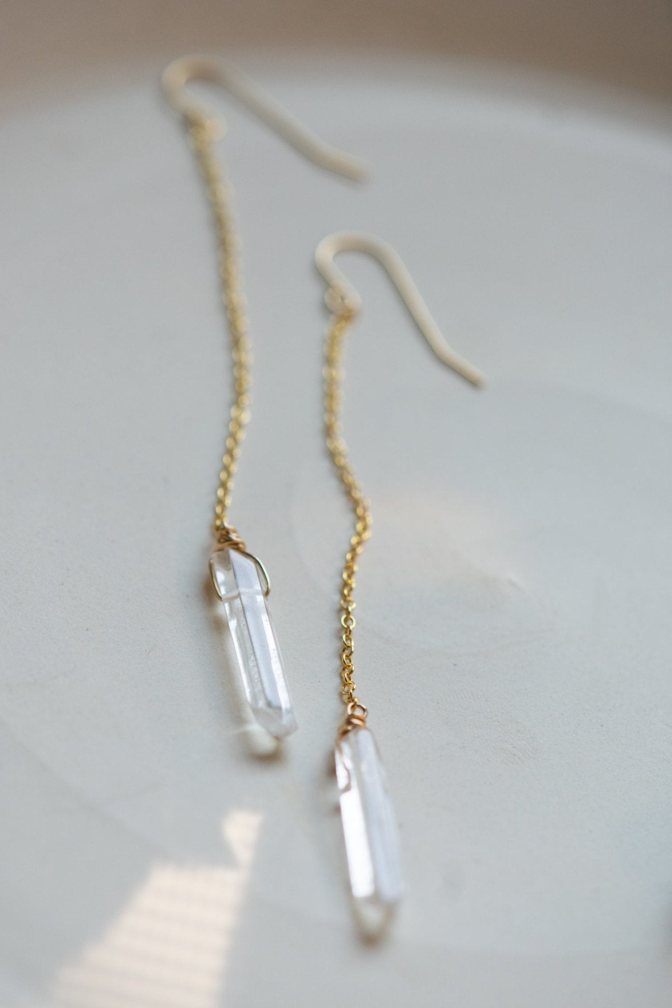 QUARTZ DROP EARRINGS