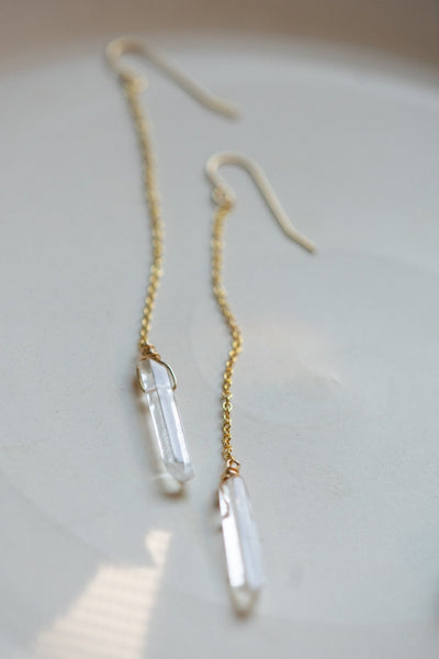QUARTZ DROP EARRINGS