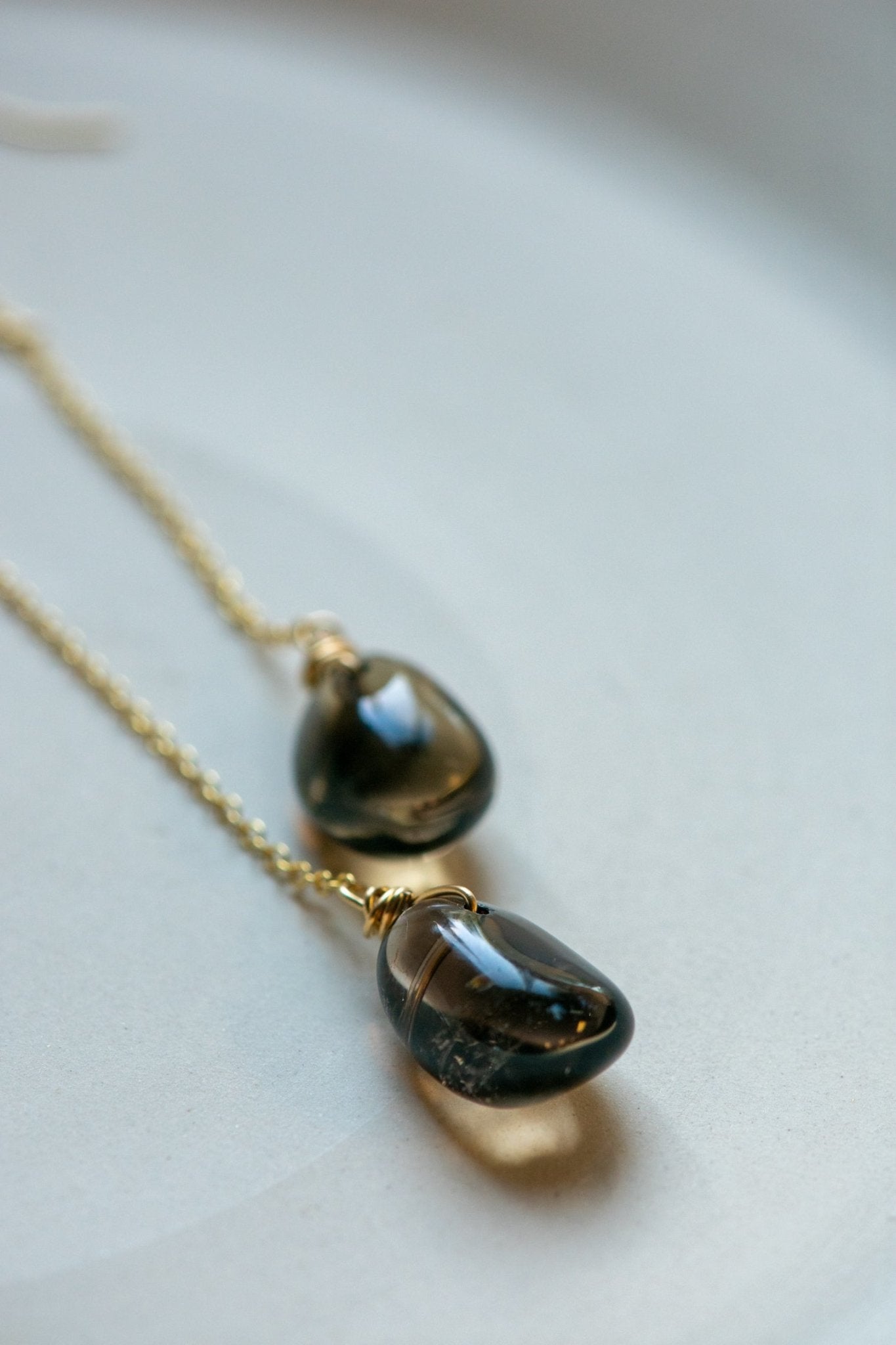 QUARTZ DROP EARRINGS