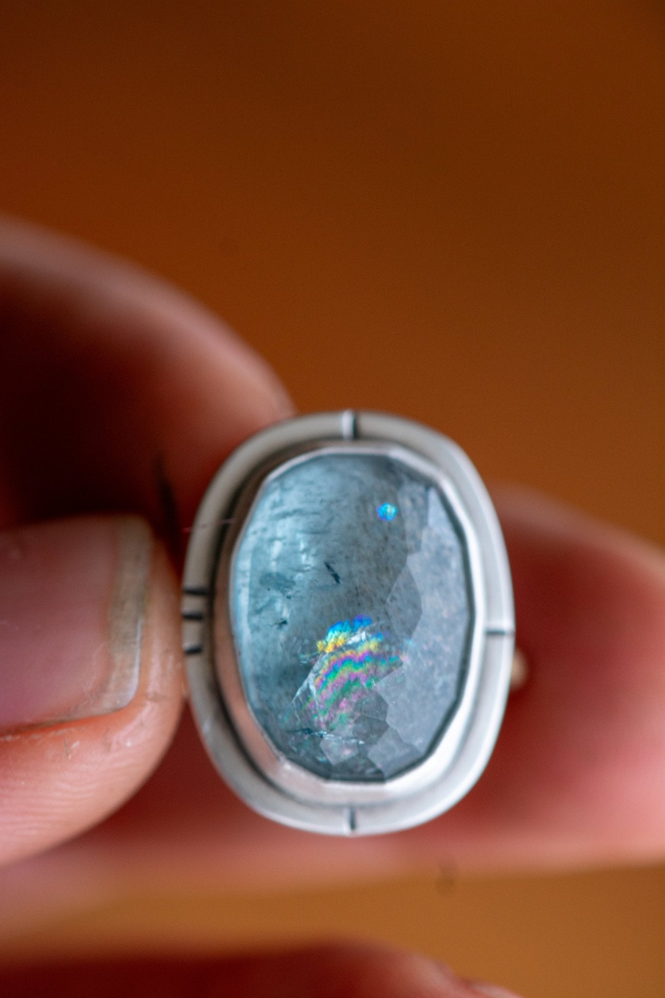 RAINBOW SHINING AQUAMARINE RING