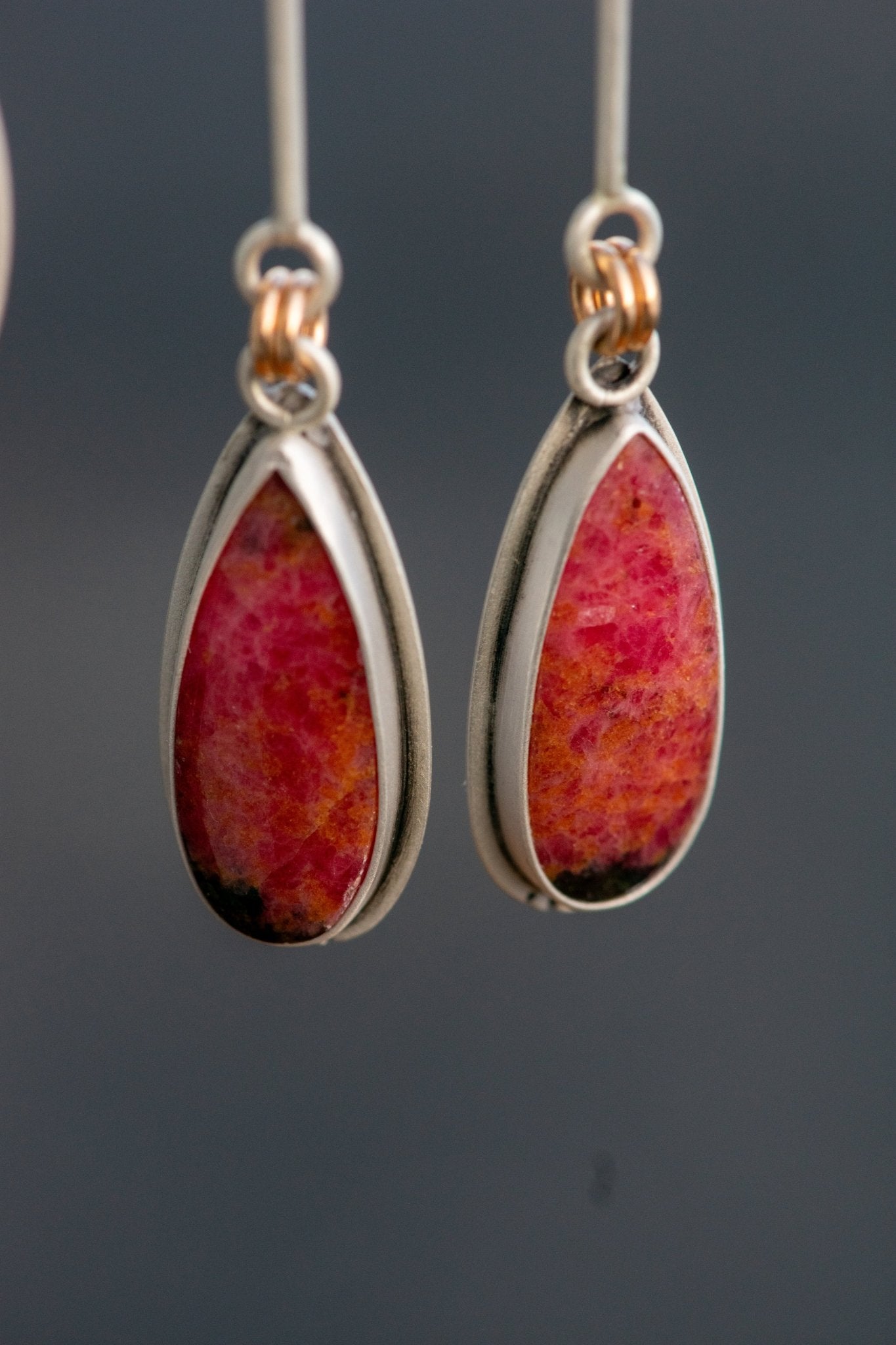 RIDE ON RHODONITE EARRINGS