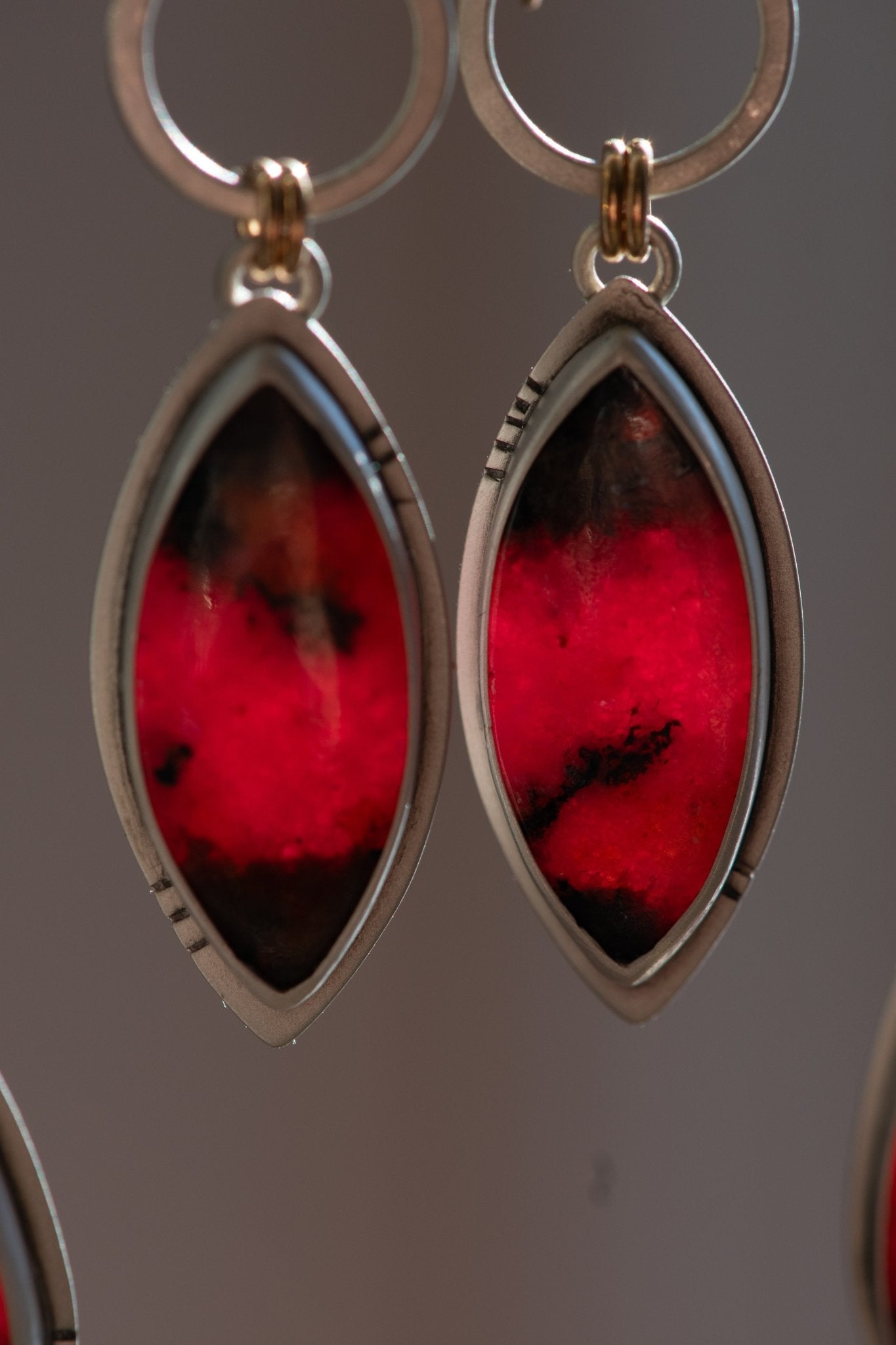 RIDE ON RHODONITE EARRINGS