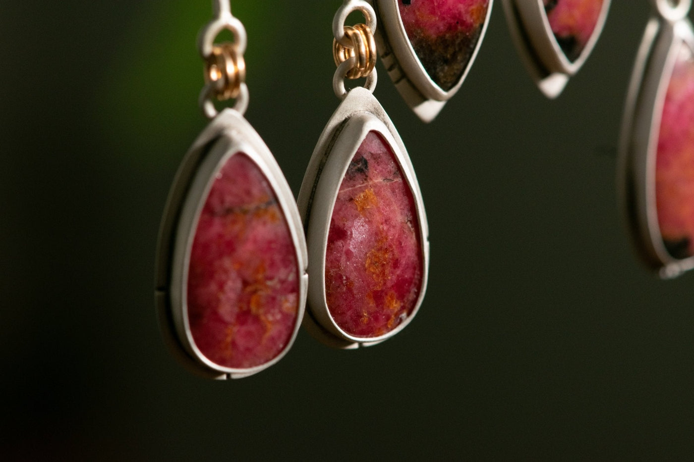 RIDE ON RHODONITE EARRINGS