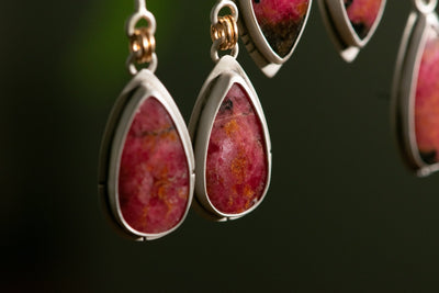 RIDE ON RHODONITE EARRINGS